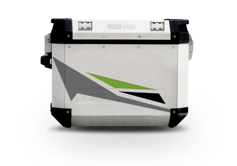 Givi Trekker Outback Side Panniers Alive Toxic Green Stickers Kit