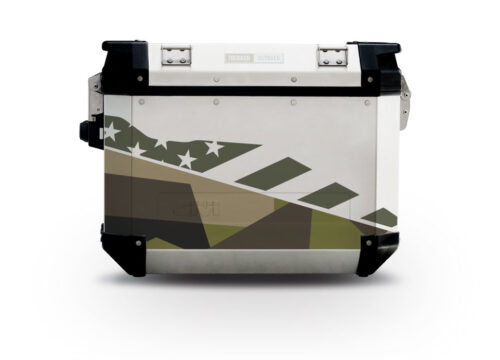 Givi Trekker Outback Side Panniers M90 Green Camo Stickers Kit