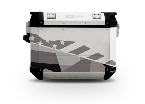 Givi Trekker Outback Side Panniers M90 Grey Camo Stickers Kit