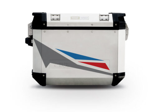 Givi Trekker Outback Side Panniers Alive Blue & Red Stickers Kit