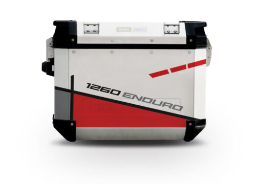 GISTI 2670 Trekker Outback Side Panniers 48lt 37lt Vector Red Stickers Kit 1260ENDURO