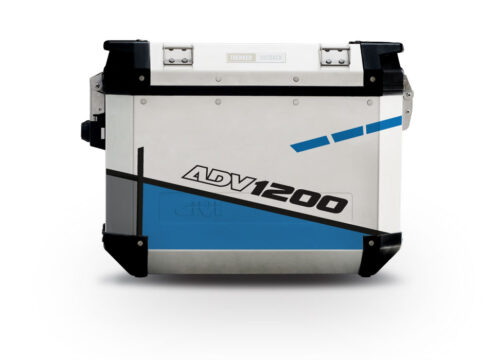 Givi Trekker Outback Side Panniers Vector Blue Stickers Kit