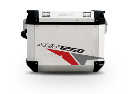 GISTI 2675 Trekker Outback Side Panniers 48lt 37lt Velos Red Grey Stickers Kit ADV1250