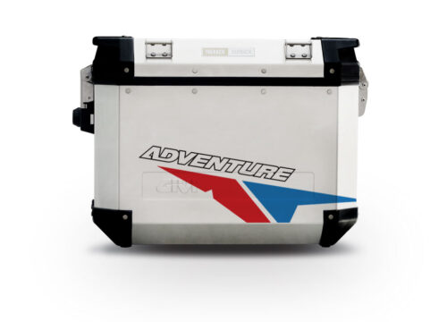 Givi Trekker Outback Side Panniers Velos Red & Blue Stickers Kit