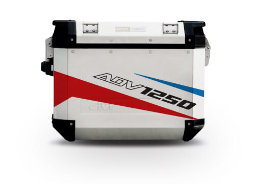 GISTI 2680 Trekker Outback Side Panniers 48lt 37lt Vivo Red Blue Stickers Kit ADV1250