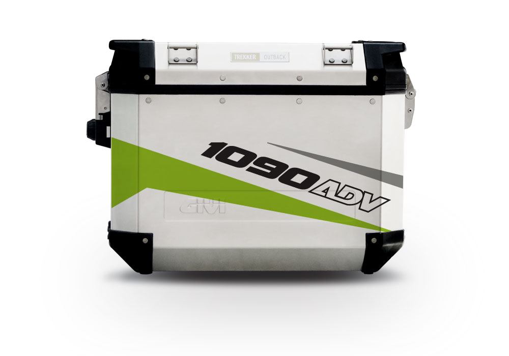 Givi Trekker Outback Side Panniers Vivo Toxic Green Stickers Kit - Image 8