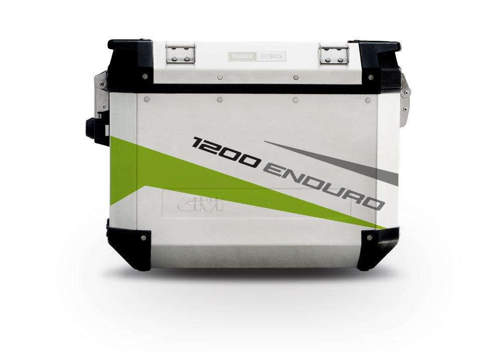 Givi Trekker Outback Side Panniers Vivo Toxic Green Stickers Kit - Image 7