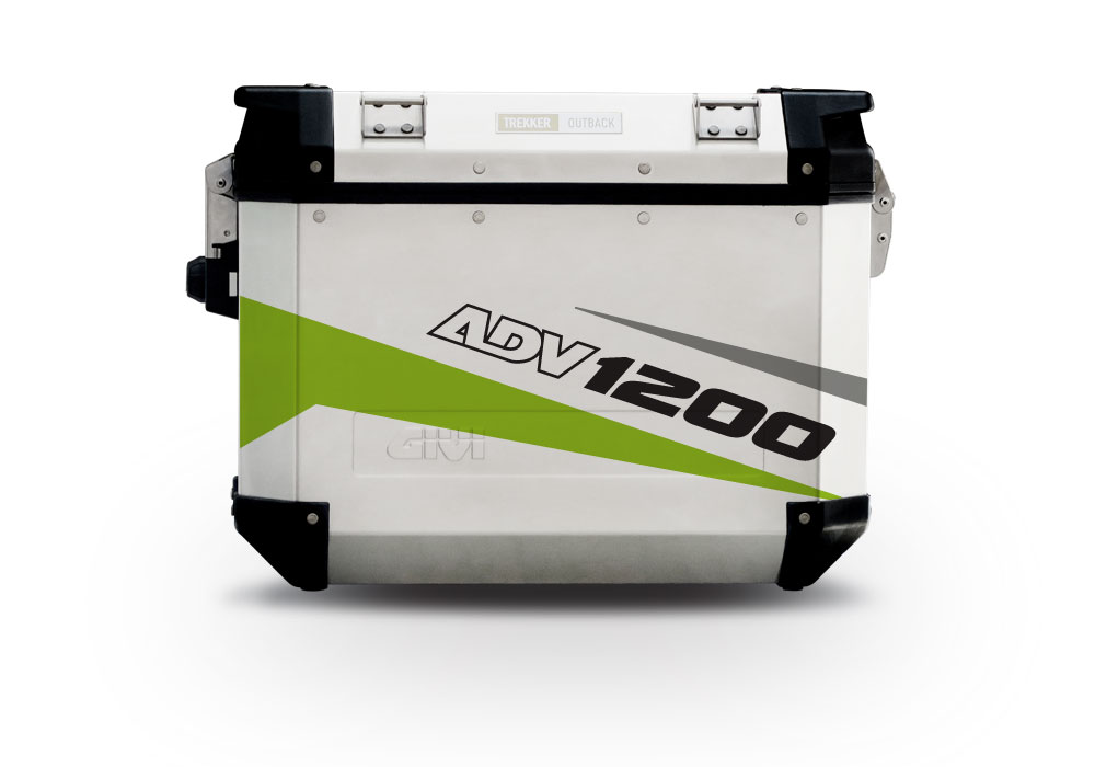 Givi Trekker Outback Side Panniers Vivo Toxic Green Stickers Kit - Image 4