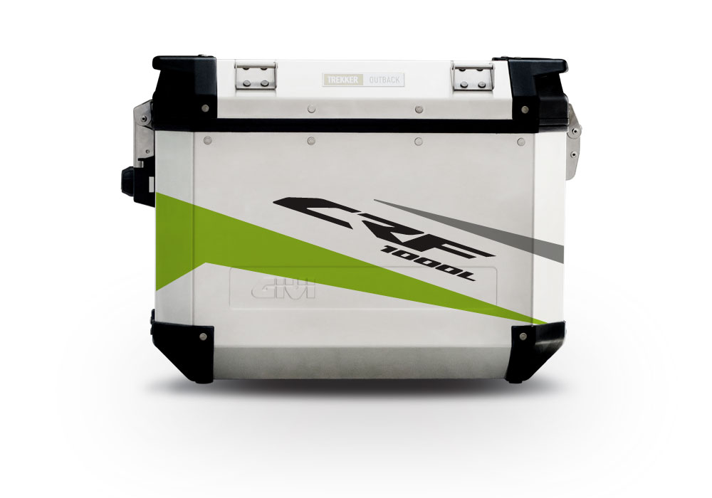 Givi Trekker Outback Side Panniers Vivo Toxic Green Stickers Kit