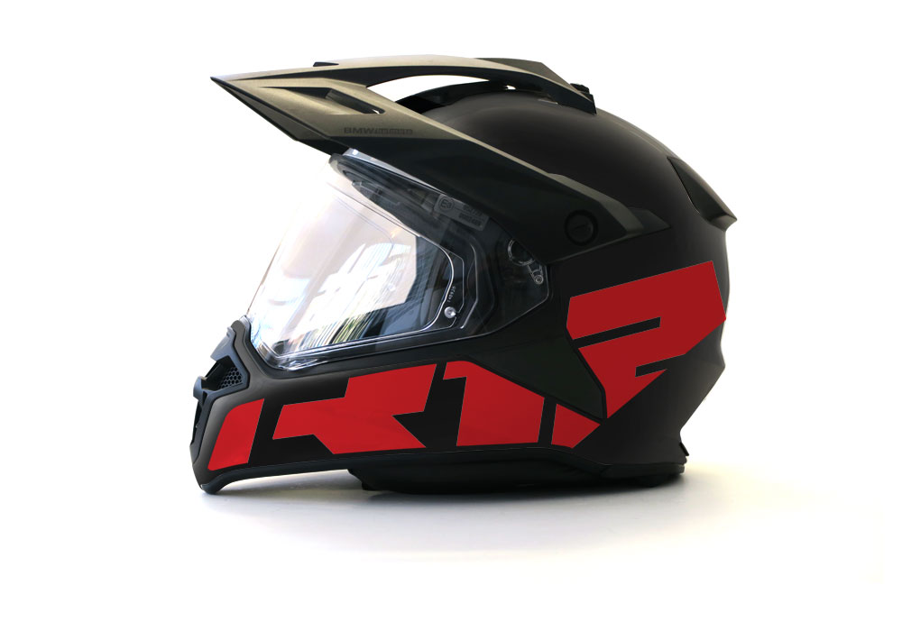 BMW GS Enduro Helmet (Black) R12 Stickers Kit - Image 6