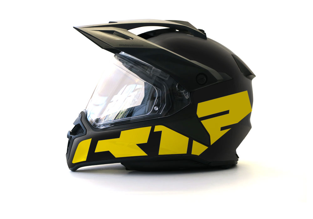 BMW GS Enduro Helmet (Black) R12 Stickers Kit - Image 2