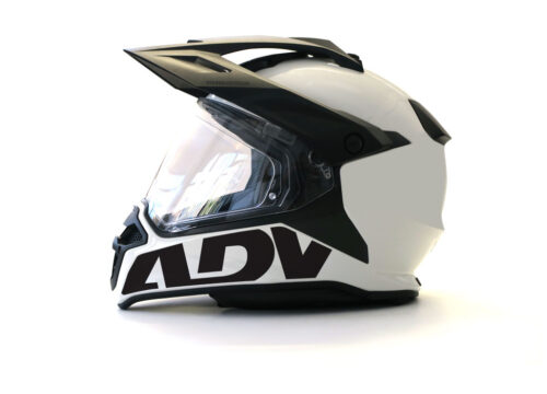 BMW GS Enduro Helmet (White) ADV Stickers Kit