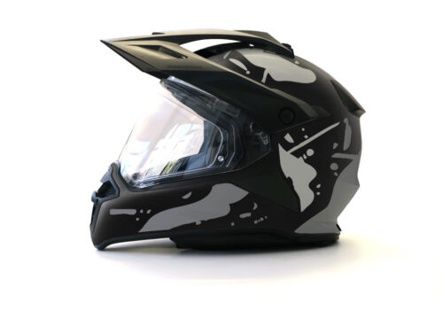 BMW GS Enduro Helmet (Black) Safari Grey Variations Stickers Kit