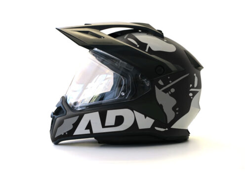 BMW GS Enduro Helmet (Black) Safari ADV Grey Variations Stickers Kit