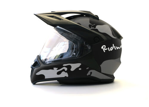HEL 2790 BMW Enduro 2015 Helmet Black Matte The Globe Grey Variations Stickers Kit 01 1