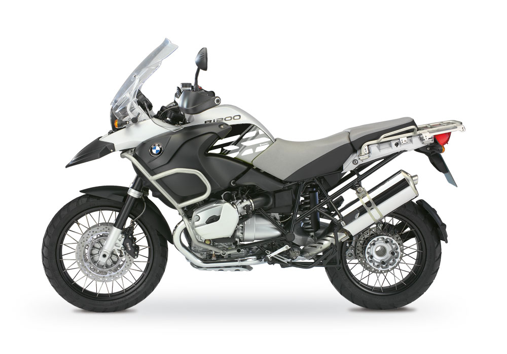 BMW R1200GS Adventure 2006-2007 Alpine White Style Anniversary LE Black Side Tank Stickers - Image 3