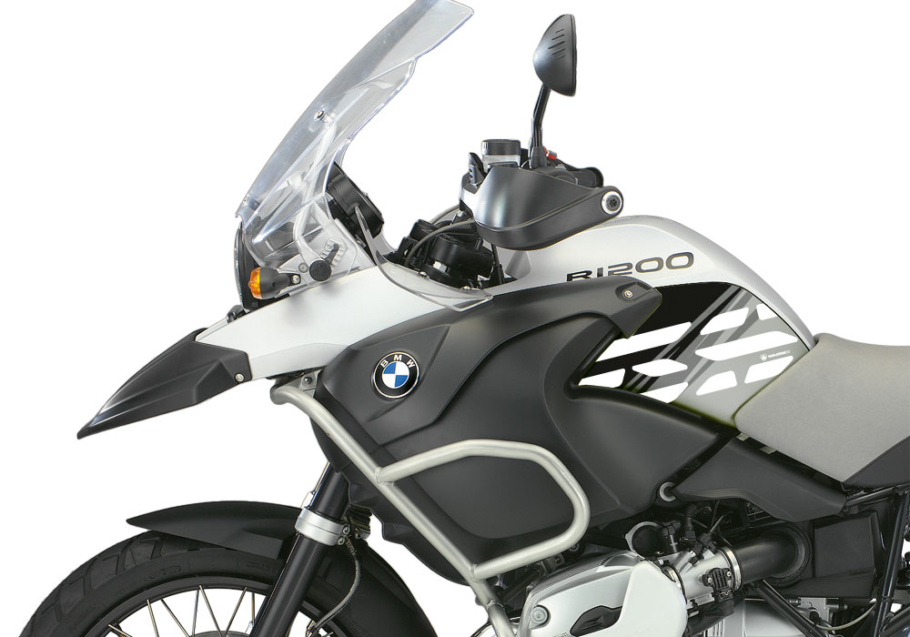 BMW R1200GS Adventure 2006-2007 Alpine White Style Anniversary LE Black Side Tank Stickers - Image 2