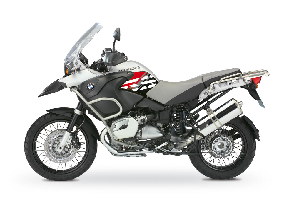 BMW R1200GS Adventure 2006-2007 Alpine White Style Anniversary LE Red Side Tank Stickers - Image 3
