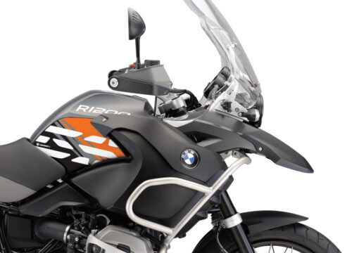 BMW R1200GS Adventure 2008-2013 Charcoal Grey Style Anniversary LE Orange Side Tank Stickers