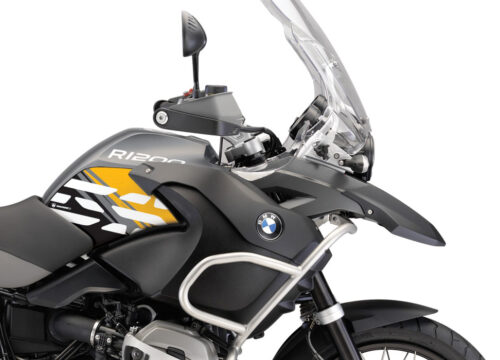 BMW R1200GS Adventure 2008-2013 Charcoal Grey Style Anniversary LE Yellow Side Tank Stickers