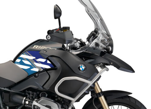 BMW R1200GS Adventure 2008-2013 Midnight Black Style Anniversary LE Blue Side Tank Stickers