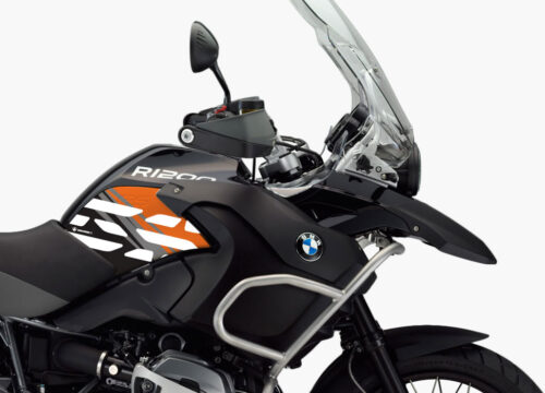 BMW R1200GS Adventure 2008-2013 Triple Black Style Anniversary LE Orange Side Tank Stickers