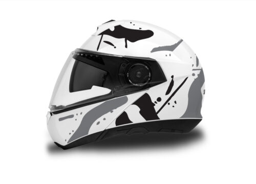 Schuberth C4/ C4 Pro Helmet (White) Safari Series Grey & Black