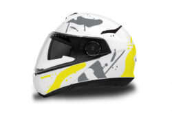 Schuberth C4/ C4 Pro Helmet (White) Safari Series Fluo Yellow & Black
