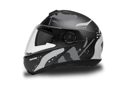Schuberth C4/ C4 Pro Helmet (Black) Safari Series Silver Variations
