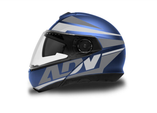 Schuberth C4/ C4 Pro Helmet (Blue) Vivo Series Silver Variations