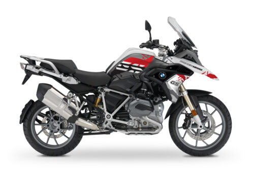 BMW R1200GS LC 2017+ Light White Safari Series Red & Black Stickers Kit