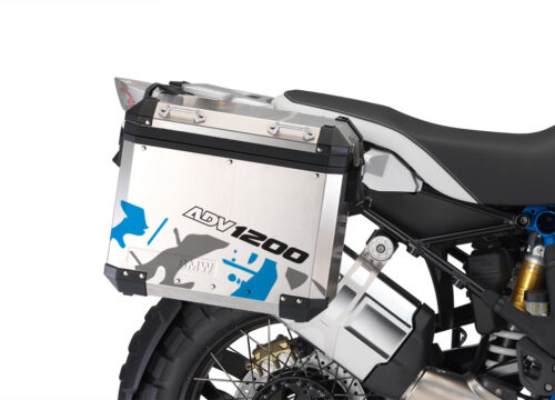 BMW Aluminum Side Pannier Safari Blue Variations Stickers Kit
