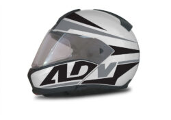 BMW System 6 Helmet (Silver) Vivo Series Black & Grey Stickers Kit