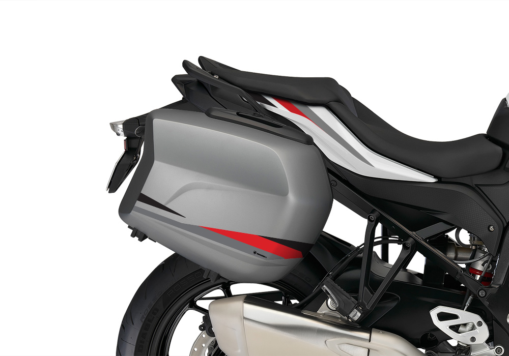 BMW Touring Side Panniers Alive Red & Black Stickers Kit