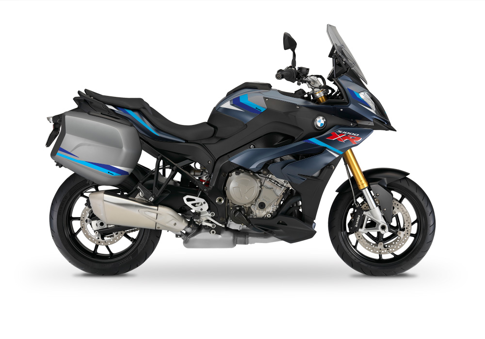 BMW Touring Side Panniers Alive Blue Variations Stickers Kit - Image 2