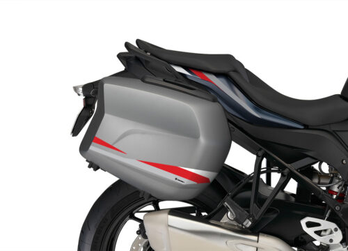 BMW Touring Side Panniers Alive Red & Grey Stickers Kit