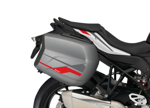 BMW Touring Side Panniers Stingray Red & Grey Stickers Kit