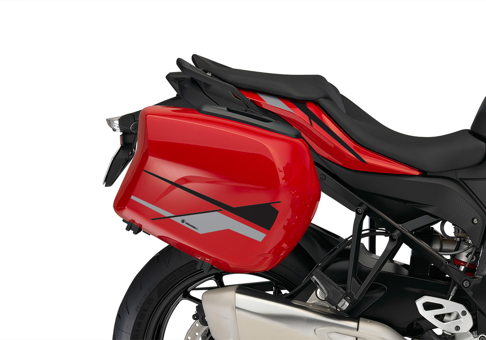 BMW Touring Side Panniers Stingray Black & Grey Stickers Kit