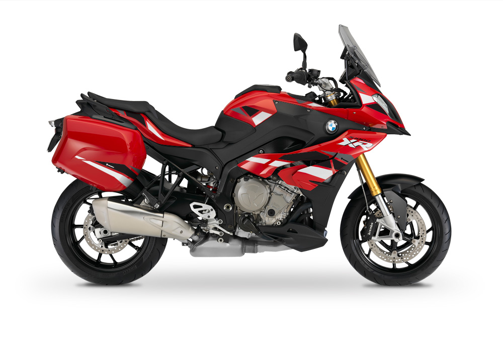 BMW Touring Side Panniers Voro White & Grey Stickers Kit - Image 2