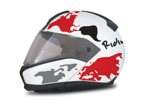 HEL 2934 BMW System 6 Bright White The Globe Series Red Silver Stickers Kit 01 1