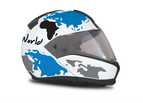 HEL 2935 BMW System 6 Bright White The Globe Series Blue Silver Stickers Kit 02 1