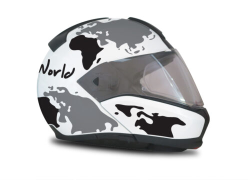 HEL 2937 BMW System 6 Bright White The Globe Series Black Grey Stickers Kit 02 1