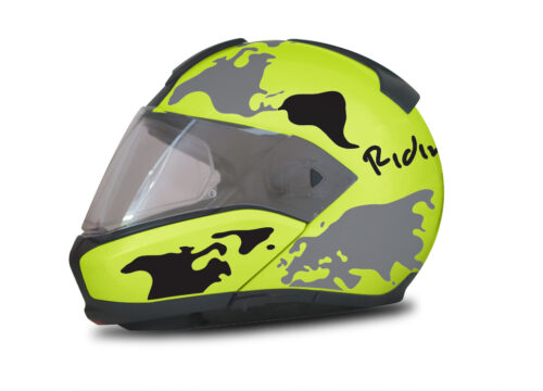 HEL 2938 BMW System 6 Neon Yellow The Globe Series Black Grey Stickers Kit 01 1