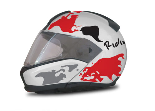 HEL 2940 BMW System 6 White Silver Metallic The Globe Series Red Black Stickers Kit 01 1