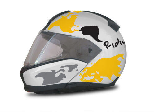 HEL 2942 BMW System 6 White Silver Metallic The Globe Series Yellow Black Stickers Kit 01 1