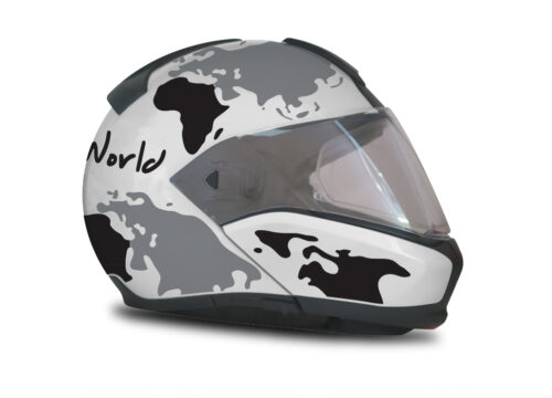 HEL 2943 BMW System 6 White Silver Metallic The Globe Series Silver Black Stickers Kit 02 1