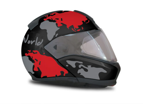 HEL 2944 BMW System 6 Sapphire Black Metallic The Globe Series Red Silver Stickers Kit 02 1