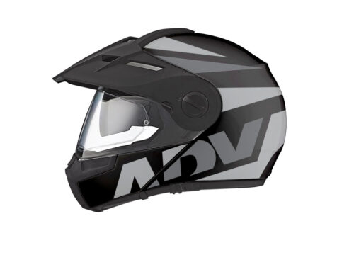 Schuberth E1 Helmet (Black) Vivo Series Silver Variations Stickers Kit