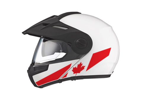 Schuberth E1 Helmet (White) The Flag Series Canada Stickers