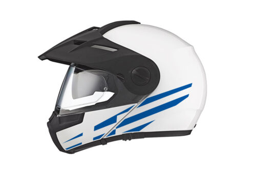 Schuberth E1 Helmet (White) The Flag Series Greece Stickers